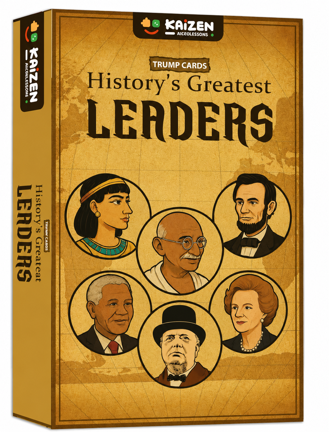 Kaizen MicroLessons History's Greatest Leaders Trump Cards