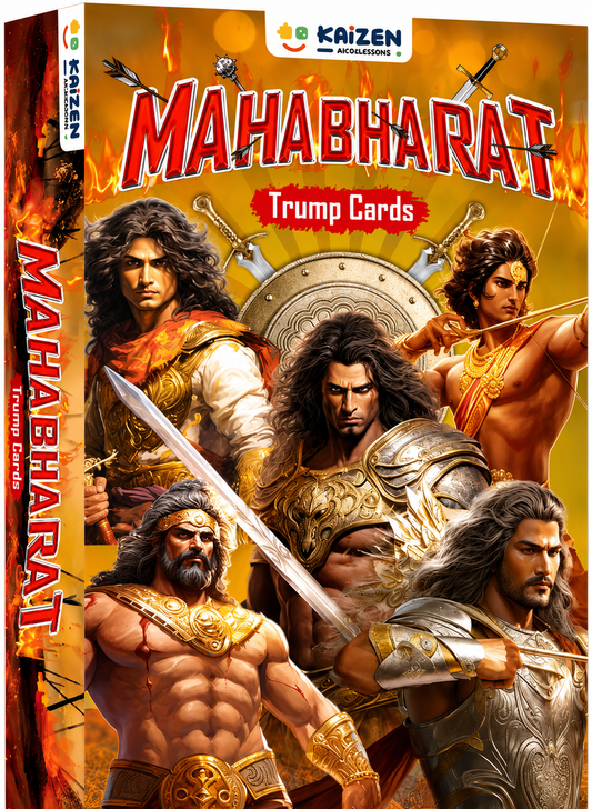 Kaizen MicroLessons Mahabharat Trump Card Game for All Ages.